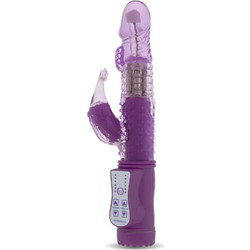 Shots GC Vibrating Dolphin Δονητής Rabbit Jelly 22cm Μωβ