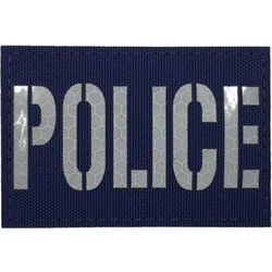POLICE - Ανακλαστικό Πολυεστερικό Σήμα (7,5 x 5 εκ.) - Χρώμα: Navy Μπλε