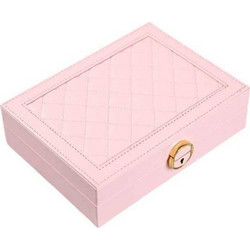 Μπιζουτιέρα 23x17x6.5cm Ροζ