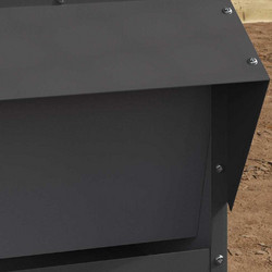 vidaXL Ταΐστρα κοτόπουλων Ελιά Πράσινη 40,5x45x41 cm - Μαύρο