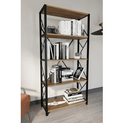 Stewe Home Βιβλιοθήκη (Καρυδί) 70x30x160cm STE-019441-V37014-1198226