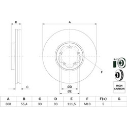Bosch Δισκόπλακα - 0 986 479 F46