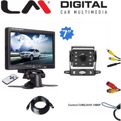 LM DIGITAL MR XAH07 BCB007 Monitor 7" Tft Lcd 16:9 Ahd 1080P/720P Ανάλυση Περιλαμβάνεται Βάση Στήριξης