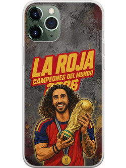 Θήκη La Roja Campeones del Mundo - Marc Cucurella iPhone 11 Pro Flexible TPU (Διάφανη Σιλικόνη)