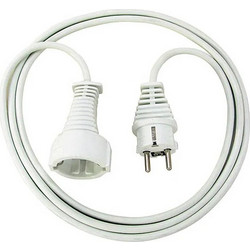 Brennenstuhl H05VV-F 3G1,5 Kαλώδιο Προέκτασης Ρεύματος Schuko 3m Λευκό 1168430