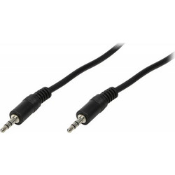 LogiLink Καλώδιο Ήχου 3.5mm male - 3.5mm male Μαύρο 1m CA1049