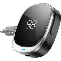 Φορητός Μετατροπέας Aux Από Καρφί 3.5mm σε Bluetooth me Οθόνη LED Hoco E80