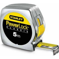 Stanley Power Lock Μετροταινία με Αυτόματη Επαναφορά 19mm x 5m 1-33-194