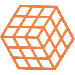 Zone Denmark Σουπλά Για Ζεστά Σκεύη Σιλικόνης 16x14 - Cube Orange