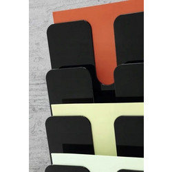 Durable Ραφι Dura.na Dok.a Flexiplus 6 Καθετα Μαυρα Καθετα Δοχεια