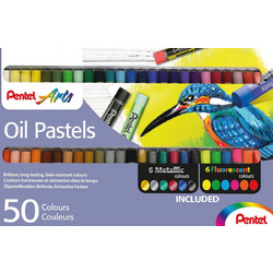 Παστέλ Pentel Oil 50 Τεμάχια Fluo