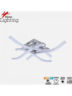 Home Lighting SE LED 45 COSIMA CHROME 45*45*8cm 32W 3CCT WITH MEMORY 2 YEARS WARRANTY 77-51147