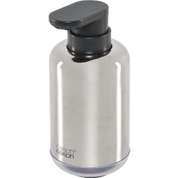 Δοχείο Κρεμοσάπουνου Luxe Easystore 70582 300ml 7,5x8,7x15,8cm Inox-Grey Joseph Joseph Ανοξείδωτο Ατσάλι