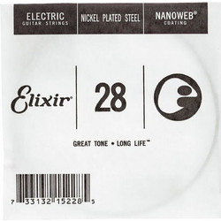 Elixir Strings 15228B Nanoweb Nickel Plated Steel Χορδή Ηλεκτρικής Κιθάρας 28