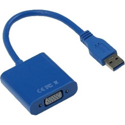Μετατροπέας USB-A (Αρσενικό) σε VGA (Θηλυκό) - Μπλε