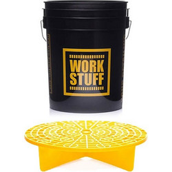 Work Stuff Σετ Κουβάς Μαύρος + Φίλτρο Κουβά Κίτρινο