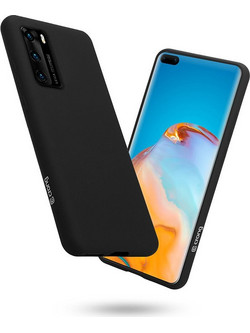 Crong Color Cover Θήκη Huawei P40 Black CRG-COLR-HP40-BLK