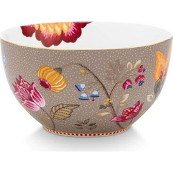 PIP STUDIO - ΠΟΡΣΕΛΑΝΙΝΟ ΜΠΩΛ BLOOMING TALES KHAKI 15cm