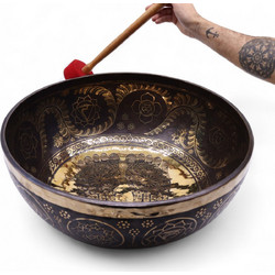 Engraved - Huge Vibrational Feet Standing Bowl - 50x20cm (10.7kg)