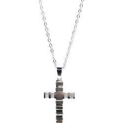 GUF CLOTHING Αλυσίδα από ανοξείδωτο ατσάλι central chain ασημένιο 20240817-10A-silver