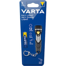 Varta Επαναφορτιζόμενος Φακός Μπρελόκ LED με Μέγιστη Φωτεινότητα 12lm Μαύρο 16605101421
