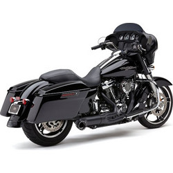 Cobra Εξάτμιση Μοτοσυκλέτας Turn Out 2-1 για Harley Davidson '17 - '25 FLT / Touring μαύρη | exhaust Black