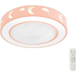 Gruppe CMBF-FS6001 Ανεμιστήρας Οροφής 50cm 32W με Φως & Τηλεχειριστήριο Μπλε Ροζ