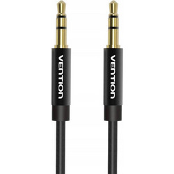 VENTION Fabric Braided 3.5mm Male to Male Audio Cable 0.5M Black Metal Type