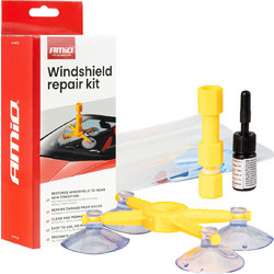 Amio - Kit Επισκευής Παρμπρίζ & Τζαμιών Με Ρητίνη Heavy Duty Για Ασφαλή Εγκατάσταση & Καθημερινή Χρήση - 1 Κιτ (04792/AM)