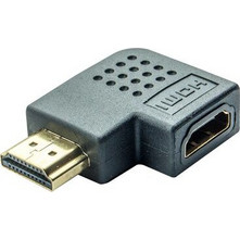 Powertech POWERTECH αντάπτορας HDMI CAB-H037, γωνιακός, 90 right, μαύρος