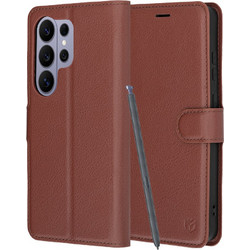 Techsuit Leather Folio Θήκη Βιβλίο Brown (Samsung Galaxy S26 Ultra)