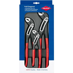 Knipex Alligator-Paket 00 20 09 V03 (rot, 3-teilig, gezahnte Griffflachen)
