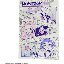Cinereplicas Embossed aluminum poster - Rumi Mira Zoey - KPop Demon Hunters MAP6149