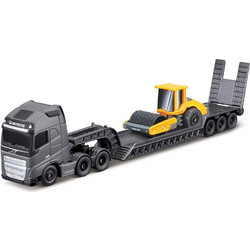 Maisto Fresh Metal Volvo Big Hauler Set Νταλίκα με Όχημα Οδοστρωτήρα 11541