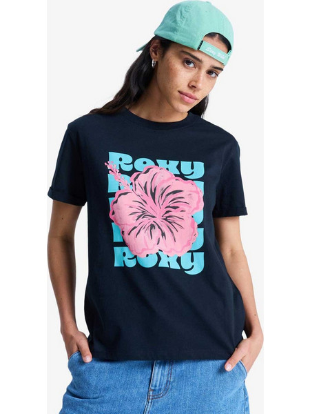 ROXY Γυναικεία μπλούζα OCEANREGULAR POSTER BLACK γυναίκες