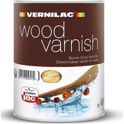 Vernilac Wood Varnish 607 Βερνίκι Επιφάνειας Ξύλου Διαλύτου Gloss Καστανιά 0.75lt