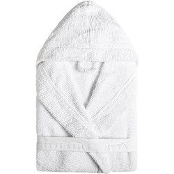 Μπουρνούζι Unisex Sorema Ribbon Hooded Λευκό