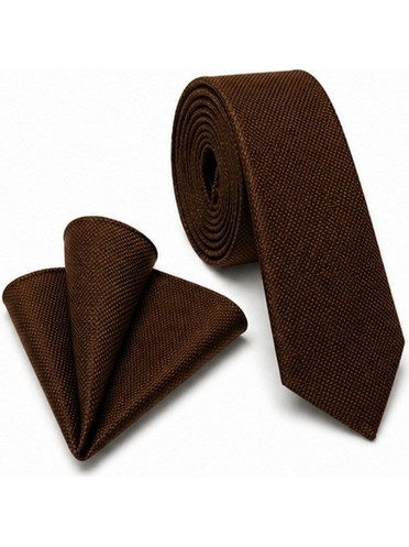 JANLOUIE TIE OXFORD WITH HANDKERCHIEF 5,5CM