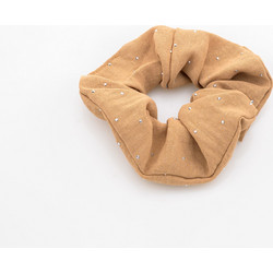 Soft Scrunchie Μαλλιών που δεν Σπάει την Τρίχα-Μπεζ Μπεζ Novita