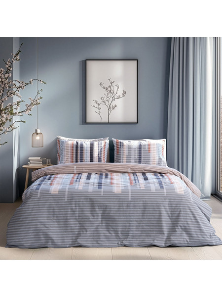 Beauty Home Ζεύγος μαξιλαροθήκες Moments Art 12572 51x73 Μπεζ,Γκρι
