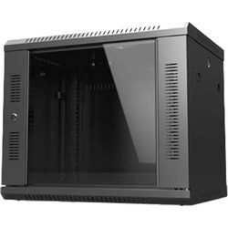RACK 6U ΕΠΙΤΟΙΧΟ ME TZAMENIA ΠΟΡΤΑ ΜΕ ΣΧΙΣΜΕΣ ΣΤΟ ΠΛΑΙ 600x600x370