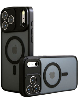 Techsuit PureFrost MagSafe Back Cover Black (iPhone 17 Pro Max)