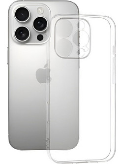 Techsuit Clear Silicone Back Cover Transparent (iPhone 16 Pro)