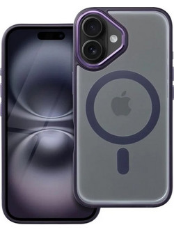 Forcell iPhone 16 Plus Color Edge Θήκη Με Πλαίσιο Σιλικόνης Διάφανη - Deep Purple