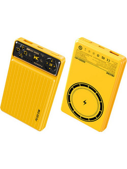 Wekome WP-29 Wireless Magsafe Power Bank 10000mAh 15W με Θύρα USB-A & Θύρα USB-C Yellow