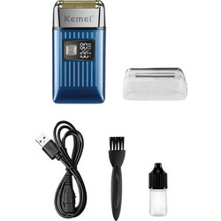 Kemei KM-1112 Ξυριστική Μηχανή Προσώπου και Σώματος Επαναφορτιζόμενη Αδιάβροχη