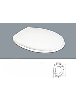 Stewe Home Καπάκι Λεκάνης Οβάλ Πλαστικό Λευκό STE-015247-P15247