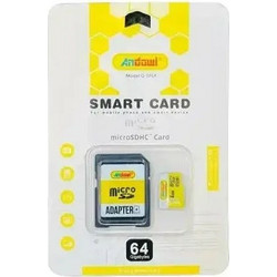 Andowl Q-TF64 microSDHC 64GB + Adapter