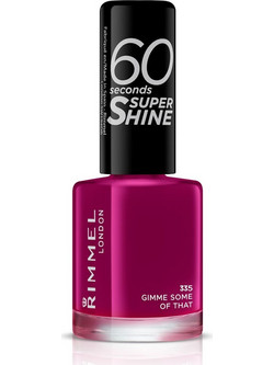 Rimmel 60 Seconds Super Shine 355 Gimme Some Of That Gloss Βερνίκι Νυχιών Μακράς Διαρκείας Quick Dry 8ml