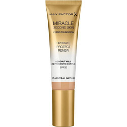 Max Factor Miracle Second Skin Hybrid 07 Natural Medium Liquid Foundation SPF20 30ml
